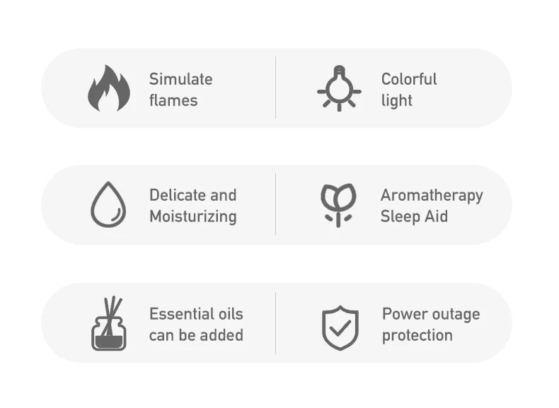 RGB Flame Aroma Diffuser & Humidifier