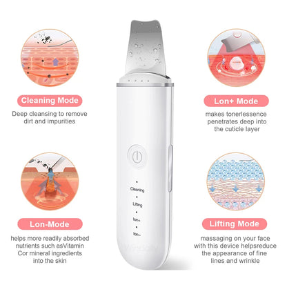 Ultrasonic Skin Scrubber – Deep Clean & Lift