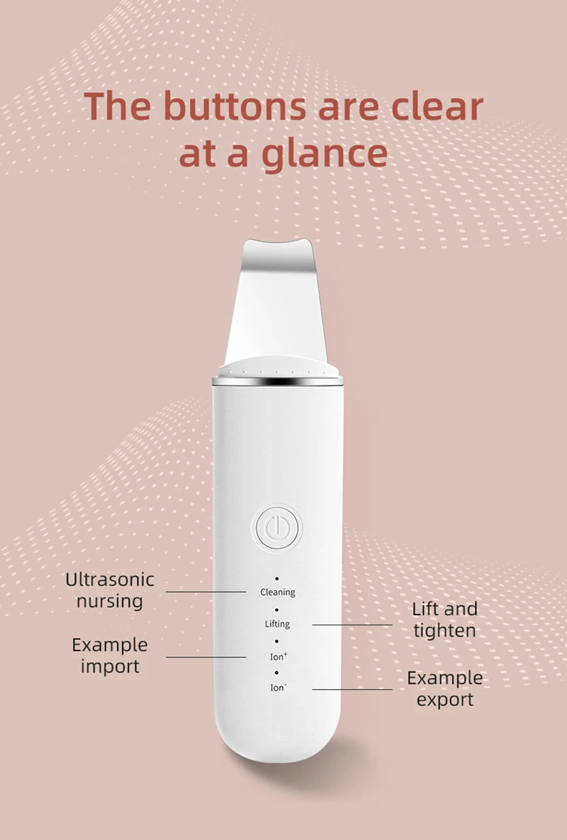 Ultrasonic Skin Scrubber – Deep Clean & Lift